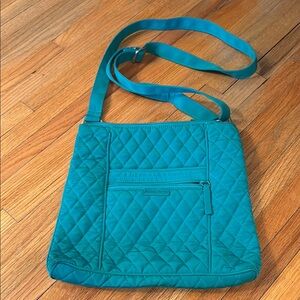 Vera Bradley Quilted Teal Crossbody Bag